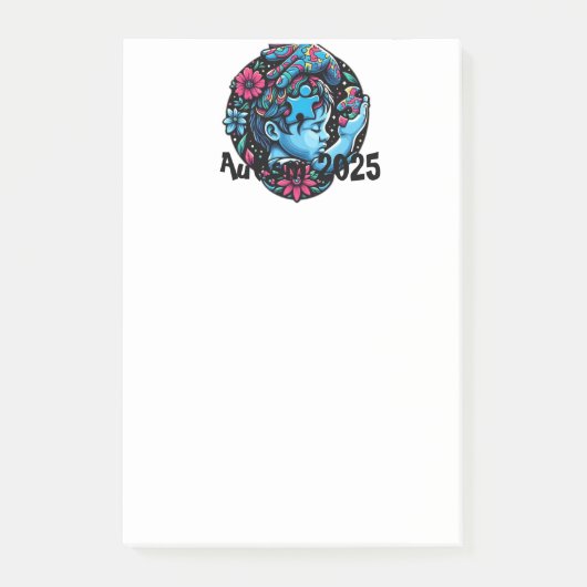 Leidend licht: de puzzel van autisme bewustzijn post-it® notes (Voorkant)