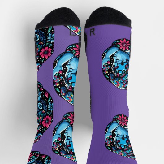 Leidend licht: de puzzel van autisme bewustzijn sokken (Top)