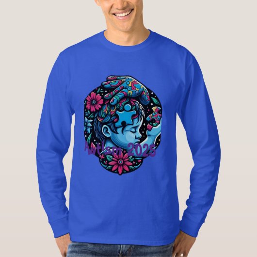 Leidend licht: de puzzel van autisme bewustzijn t-shirt (Voorkant)