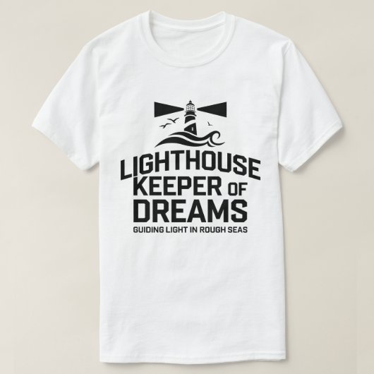 Leidend licht in Rough Zeeen Artwork T-shirt (Design voorkant)