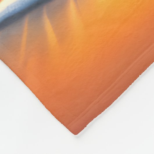 Leidend Licht Jezus Neem het Wiel Fleece Deken (Hoek)