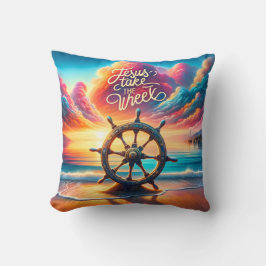 Leidend Licht Jezus Neem het Wiel Kussen