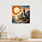 Leidend licht poster (Keuken)