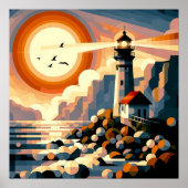 Leidend licht poster (Voorkant)