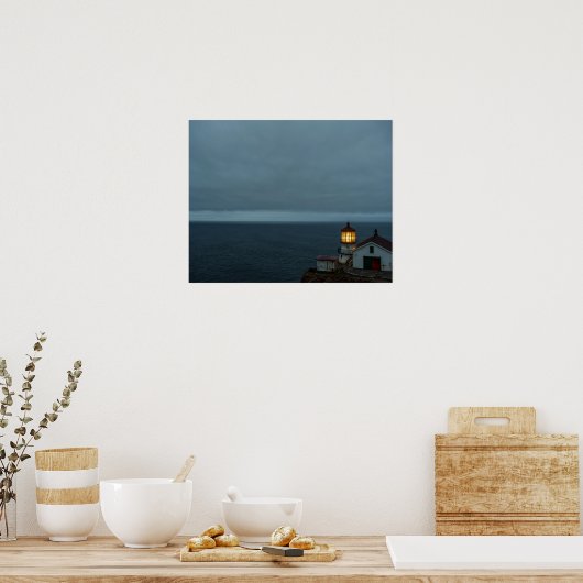 Leidend licht poster (Keuken)