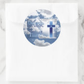 Leidend licht ronde sticker (Tas)