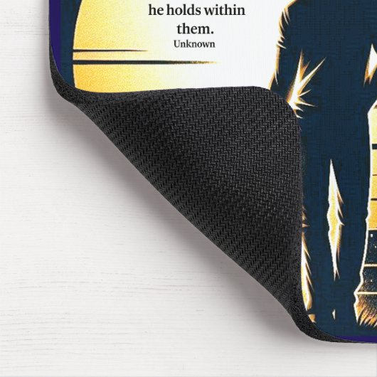 Leidend licht - Vader & Kind Zonsondergang Muismat (Hoek)