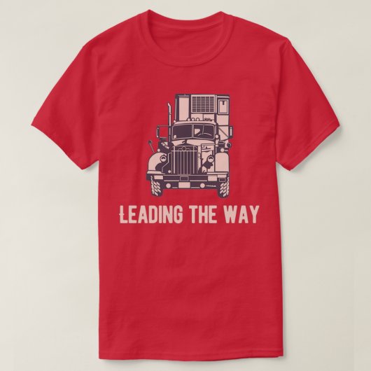 Leidend op de weg van het wegvervoer t-shirt (Design voorkant)