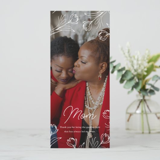 Leidende Digital Moederdag Kaart (Staand voorkant)