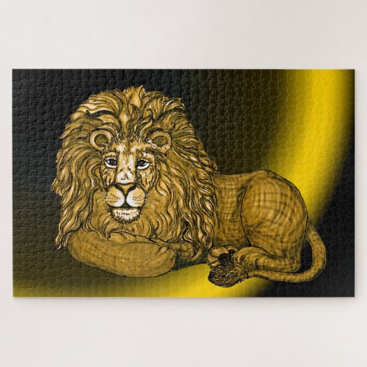 Leidende Leeuw Legpuzzel (Horizontaal)