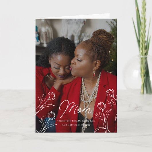Leidende Licht Moederdag Fotogroet Kaart (Voorkant)