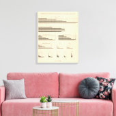 Leidende nationaliteit 1850-1900 canvas afdruk (Insitu (Woonkamer))