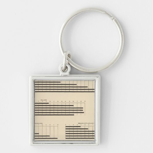 Leidende nationaliteit 1850-1900 sleutelhanger (Voorkant)