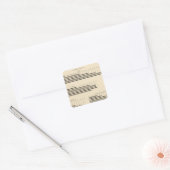 Leidende nationaliteit 1850-1900 vierkante sticker (Envelop)