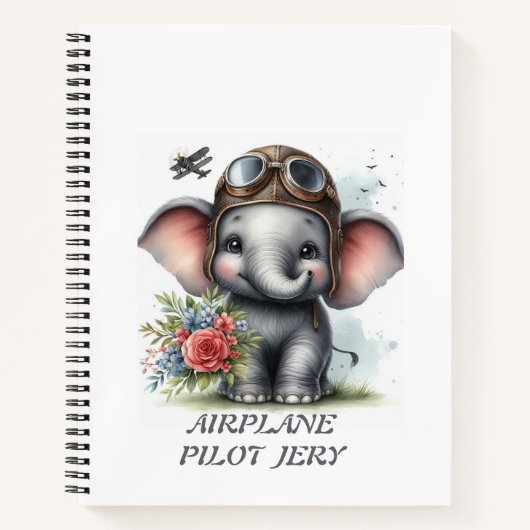 Leidende olifant notitieboek (Voorkant)