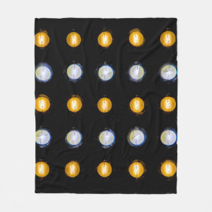 LEIDENE lichten, close-up abstracte achtergrond. Fleece Deken