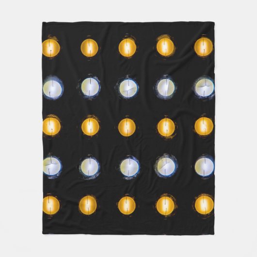 LEIDENE lichten, close-up abstracte achtergrond. Fleece Deken (Voorkant)