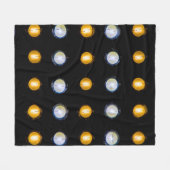 LEIDENE lichten, close-up abstracte achtergrond. Fleece Deken (Voorkant (Horizontaal))