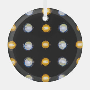 LEIDENE lichten, close-up abstracte achtergrond. Glas Ornament