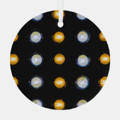 LEIDENE lichten, close-up abstracte achtergrond. Glas Ornament (Achterkant)