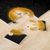 LEIDENE lichten, close-up abstracte achtergrond. Legpuzzel (Zijkant)