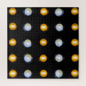 LEIDENE lichten, close-up abstracte achtergrond. Legpuzzel (Verticaal)