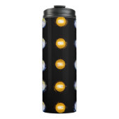 LEIDENE lichten, close-up abstracte achtergrond. Thermosbeker (Voorkant)