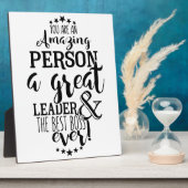 leider baas bedankt fotoplaat (Zijkant)