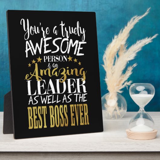 leider baas bedankt fotoplaat (Zijkant)