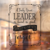 Leider bedankt voor je plaque-teken bedankt raamsticker (Vel 2)