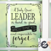 Leider bedankt voor je plaque-teken bedankt raamsticker (Huis)