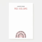 Leider Boho Rainbow Leopard Print Post-it® Notes (Voorkant)