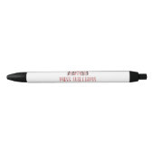 Leider Boho Rainbow Leopard Print Zwarte Inkt Pen (Voorkant)