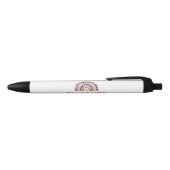 Leider Boho Rainbow Leopard Print Zwarte Inkt Pen (Bovenkant)