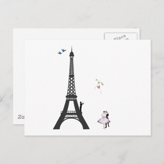 Leider- en elastictower briefkaart (Voorkant / Achterkant)