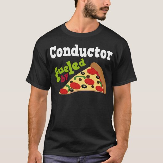 Leider (Funny) Pizza T-shirt (Voorkant)