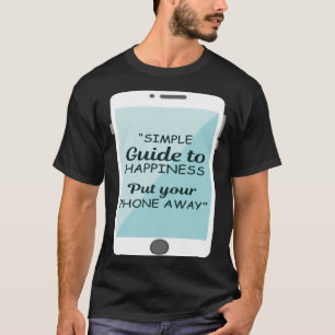 Leider gelukkige telefoon verslaafd aan telefoon t-shirt