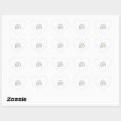 Leider-Lopard Boho-regenboog voor het eerst naar s Hart Sticker (Vel)