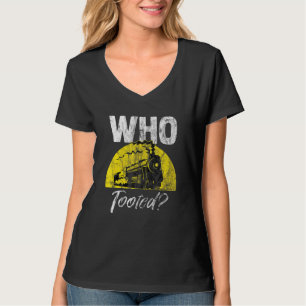 Leider met trein en trein t-shirt