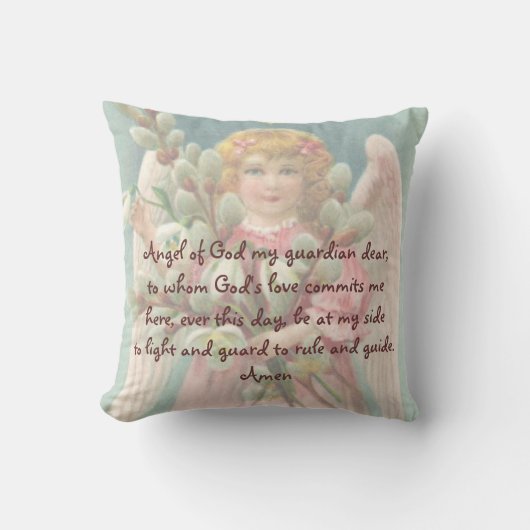 Leider Pillow van de "Guardian Angel" voor kindere Kussen (Voorkant)