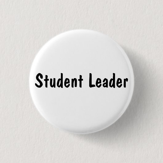 Leider studenten ronde button 3,2 cm (Voorkant)