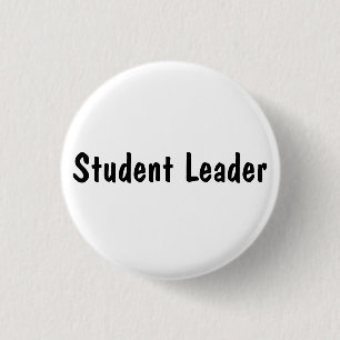 Leider studenten ronde button 3,2 cm