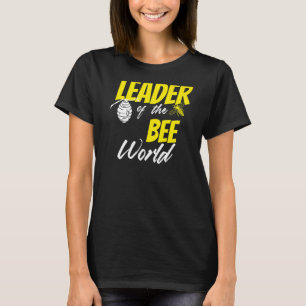 Leider van de bijenwereldbijenteelt Apiarist Honey T-shirt