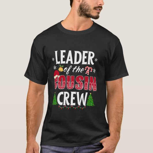Leider van de kerst-kerstkerstkerstbeker met de ne t-shirt (Voorkant)