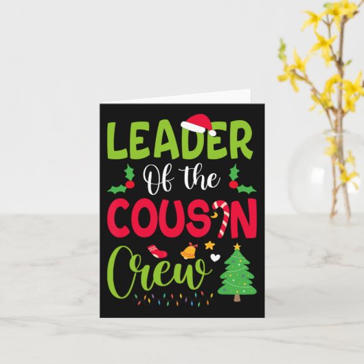 Leider van de kerstfeestdagen van de neef-bemannin kaart (Gele Bloem)