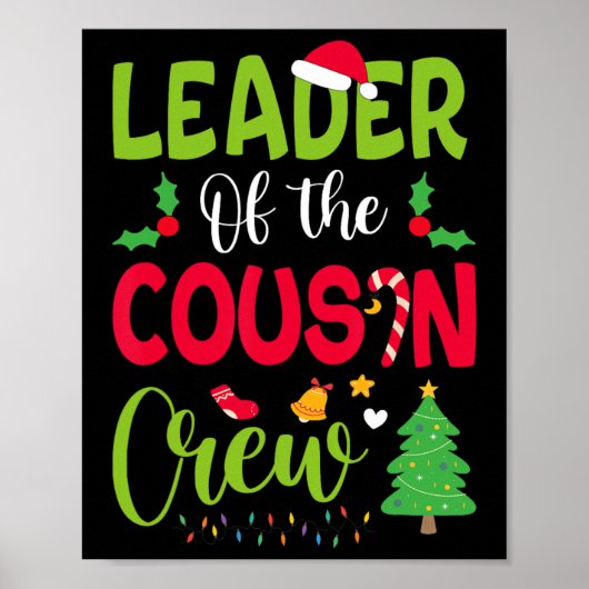 Leider van de kerstfeestdagen van de neef-bemannin poster (Voorkant)