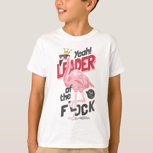 Leider Van De Kudde Flamingo Moederdag T-shirt (Voorkant)