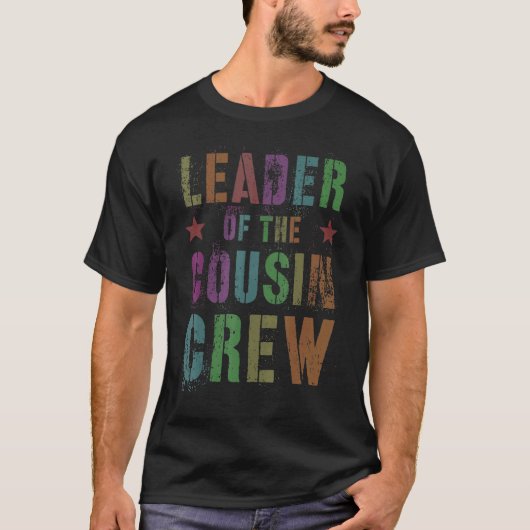Leider van de neef bemanning Tante & Opa Vacay T-shirt (Voorkant)