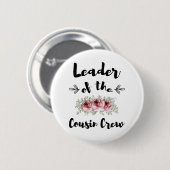 Leider Van De Neef Crew Grappig Neef T-shirt Ronde Button 5,7 Cm (Voorkant /achterkant)
