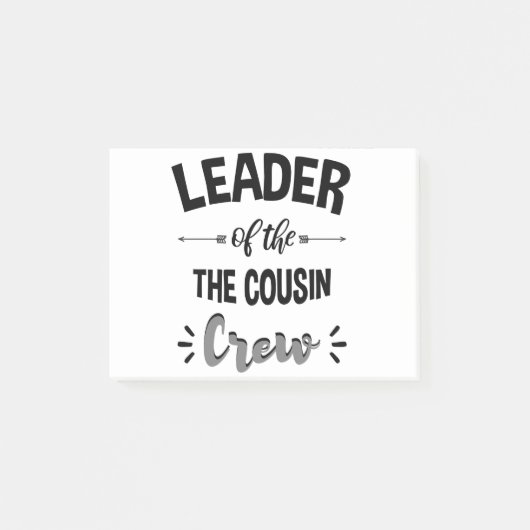 Leider Van De Neef Crew Grappige Neef T-shirt Post-it® Notes (Voorkant)